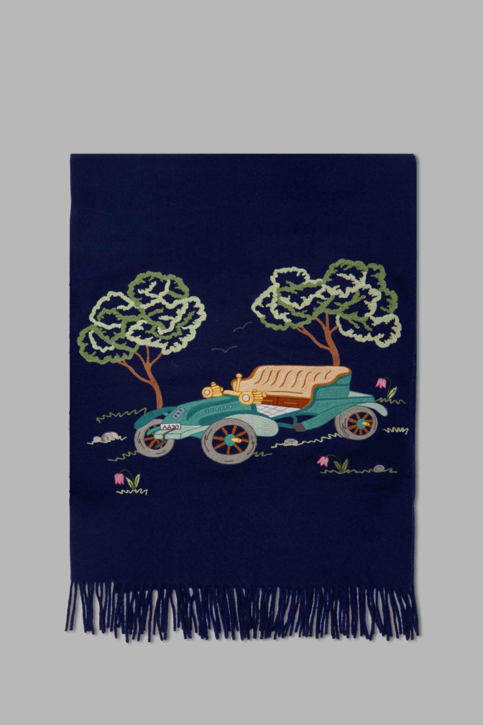 OLD FASHIONED CARS THROW BLANKET