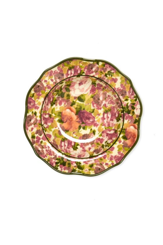 SILKY ROSES SOUP PLATE